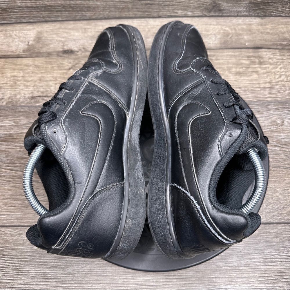 Nike Men’s Ebernon Low Triple Black Athletic Basketball Shoes Size 9.5 - Picture 7 of 7
